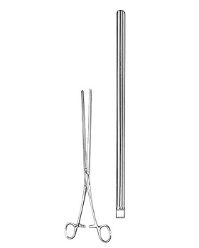 KOCHER, Darmklemme,  28cm, gerade, Allgaier Instrumente, medishop.de