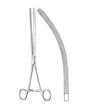 MAYO-ROBSON, Darmklemme, 25cm, gebogen, Allgaier Instrumente, medishop.de