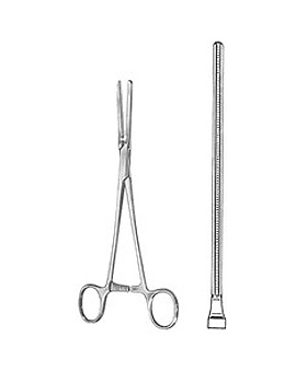 GLOVER, Coagualationsklemme, 25,5cm, gerade, Allgaier Instrumente, medishop.de