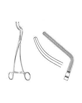 DE BAKEY, Aortaklemme, 26,5cm, abgewinkelt, Allgaier Instrumente, medishop.de