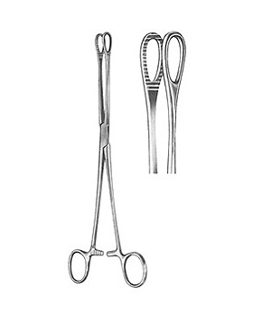 FOERSTER, Schwammzange, 25cm, gerade gerieftes Maul, Allgaier Instrumente, medishop.de