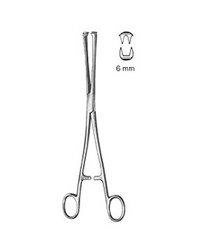 MUSEUX, Hakenzange, 24cm, gerade, 2x2 Zhne, Maulbreite 6mm, Allgaier Instrumente, medishop.de