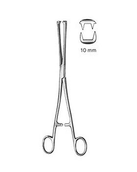 MUSEUX, Hakenzange, 24cm, ger, 2x2 Z Maulbreite 10mm, Allgaier Instrumente, medishop.de