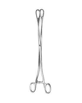 SAENGER, Abortuszange, 27cm, gerade, Allgaier Instrumente, medishop.de
