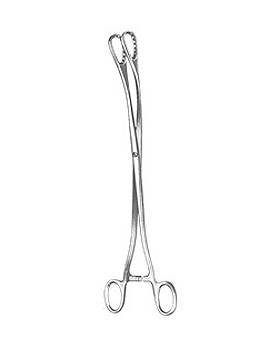 SAENGER, Abortuszange, 27cm, gebogen, Allgaier Instrumente, medishop.de