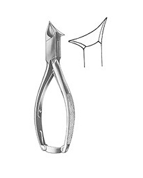 Nagelzange, 14cm, kopfschneidend, verchromt, Allgaier Instrumente, medishop.de