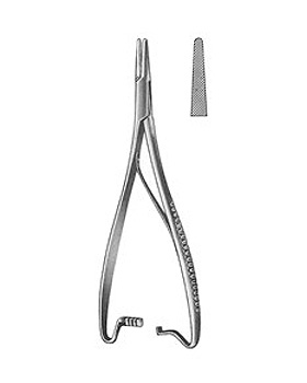 MATHIEU, Nadelhalter, 17cm, ohne Rinne, Innensperre, Allgaier Instrumente, medishop.de