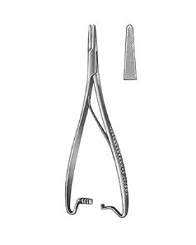 MATHIEU, Nadelhalter, 20cm, ohne Rinne, Innensperre, Allgaier Instrumente, medishop.de