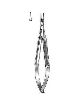 MICRO-BARRAQUER, Nadelhalter, 10cm, gerade, ohne Sperre, Allgaier Instrumente, medishop.de