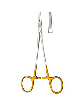 BABY-CRILE-WOOD, Nadelhalter mit Hartmet einlagen, 15cm, Allgaier Instrumente, medishop.de