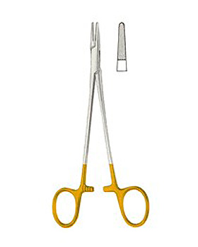 CRILE-WOOD, Nadelhalter, mit Hartmetall- einlagen, 23cm, Allgaier Instrumente, medishop.de