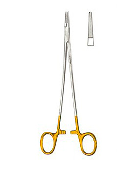 DE BAKEY, Nadelhalter, mit Hartmetalleinlagen, 23cm, Allgaier Instrumente, medishop.de