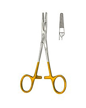 OLSEN-HEGAR, Nadelhalter mit Schere, mit Hartmetalleinlage, 14cm, Allgaier Instrumente, medishop.de