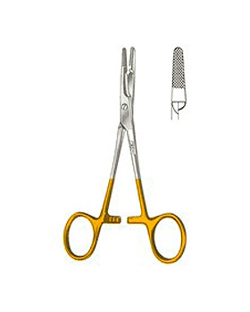 OLSEN-HEGAR, Nadelhalter mit Schere, mit Hartmetalleinlage, 16cm, Allgaier Instrumente, medishop.de