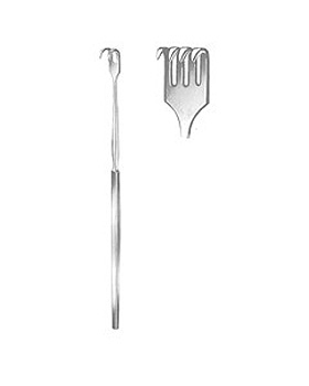 Wundh�kchen, 16cm, 4-zahnig, scharf, Allgaier Instrumente, medishop.de