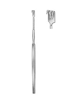 Wundhäkchen, 16cm, 3- zahing, scharf, flexibel, Allgaier Instrumente, medishop.de