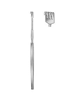 Wundhkchen, 16cm, 4- zahnig, scharf, flexibel, Allgaier Instrumente, medishop.de