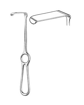 KOCHER, Wundhaken, 21cm, Blatt 40 x 11mm, Allgaier Instrumente, medishop.de
