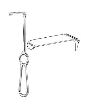 KOCHER, Wundhaken, 21cm, Blatt 55 x 11mm, Allgaier Instrumente, medishop.de