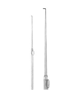 KRAYENBÜHL, Gefäßhäkchen, 18,5cm, mit Fingerplatte, glatt, groß, Allgaier Instrumente, medishop.de