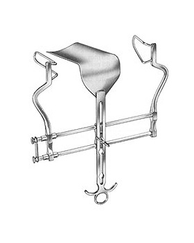 BALFOUR, Bauchdeckenhalter, gefenstert, 100mm, MV, Allgaier Instrumente, medishop.de