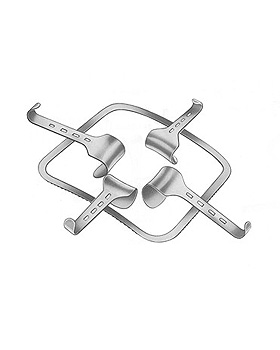 KIRSCHNER, Bauchdeckenhalter, komplett mit starrem Rahmen und 2 Paar Valven, Allgaier Instrumente, medishop.de