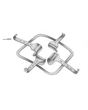 KIRSCHNER, Valve, 50x65mm, allein, zu Bauchdeckenhalter 25-592-050, Allgaier Instrumente, medishop.de