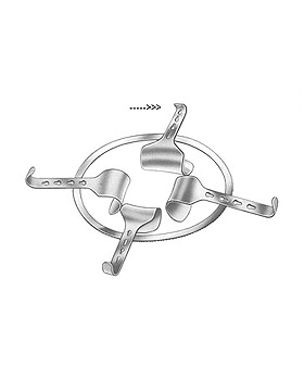 KIRSCHNER, Rahmenhaken, allein, 80 x 90mm, Allgaier Instrumente, medishop.de