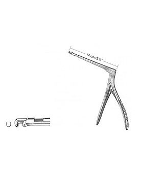 HAJEK, Keilbeinstanze, 14cm, 4 x 4mm, abwrts, Allgaier Instrumente, medishop.de