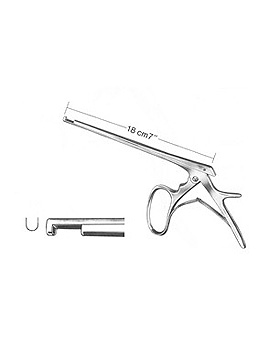 FERRIS-SMITH-KERRISON, Laminektomiestanze 18cm, 5X5mm, abwrts, mit Ringgriff, Allgaier Instrumente, medishop.de