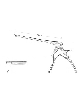 FERRIS-SMITH-KERRISON Laminektomiestanze, Schaftlnge 18cm, Maul 2 mm, abwrts, Allgaier Instrumente, medishop.de