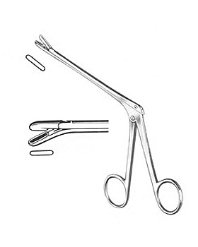 CUSHING, Laminektomiezange, Schaftlnge 13cm, Maul 2x10mm abwrts, Allgaier Instrumente, medishop.de