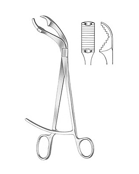 VERBRUGGE, Knochenhaltezange, 26cm, 10,5mm Maul, Allgaier Instrumente, medishop.de