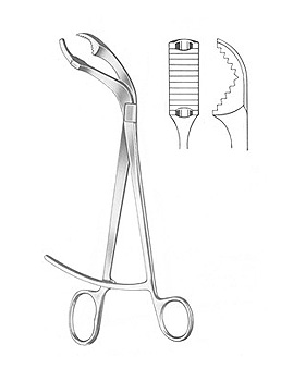 VERBRUGGE, Knochenhaltezange, 27cm, 12mm Maul, Allgaier Instrumente, medishop.de