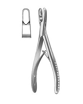 LUER, Hohlmeielzange, 17cm, gerade, Allgaier Instrumente, medishop.de