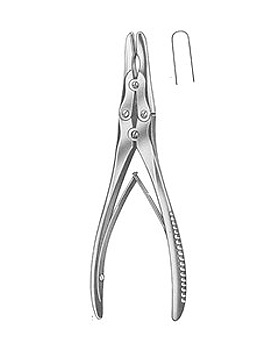 RUSKIN, Hohlmeißelzange, 18cm, gebogen, übersetzt, Allgaier Instrumente, medishop.de