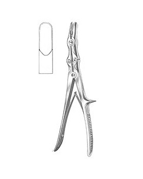 LEKSELL-STILLE, Hohlmeielzange, 24cm gerade, bersetzt, Allgaier Instrumente, medishop.de