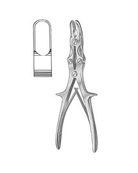 STILLE-LUER, Hohlmeielzange, 22cm, gerade, bersetzt, Allgaier Instrumente, medishop.de