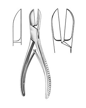 LISTON, Knochensplitterzange, 19cm, gerade, Allgaier Instrumente, medishop.de