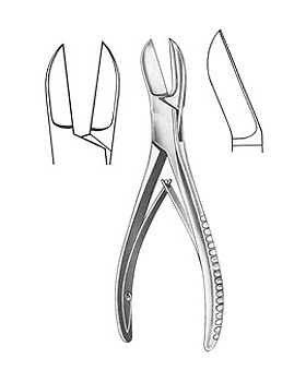 LISTON, Knochensplitterzange, 17,0cm, gebogen, Allgaier Instrumente, medishop.de