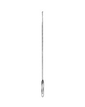 Knopfsonde, 14,5cm, mit Öhr, D=2mm, Allgaier Instrumente, medishop.de