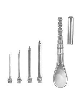 UNIVERSAL, Trokar, Satz zu 3 Stck, mit Flachheft, Allgaier Instrumente, medishop.de