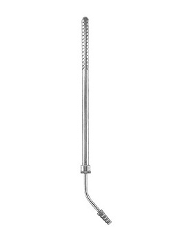 POOLE, Saugrohr, 22cm, gebogen, 8mm Durchmesser, Allgaier Instrumente, medishop.de