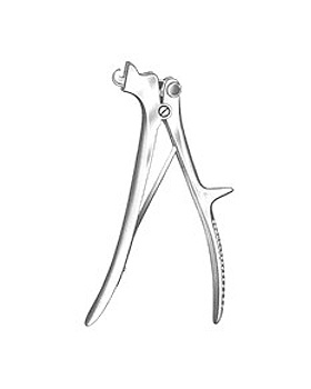 DE VILBISS, Schdelzange,  21cm, Allgaier Instrumente, medishop.de