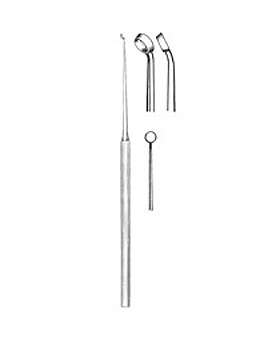 BUCK, Ohrkürette, gebogen, scharf, Figur 1, Allgaier Instrumente, medishop.de