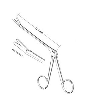 STRUYKEN, scharfe Nasenzange, 12cm durchschn., mit Ringgr., Figur 1, Allgaier Instrumente, medishop.de