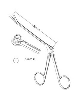 HARTMANN, scharfe Nasenzange, 12cm rund. durchschn. Maul, 5mm Durchmesser, Allgaier Instrumente, medishop.de