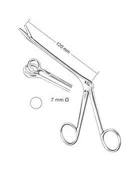 HARTMANN, scharfe Nasenzange, 12cm rund. durchschn. Maul, 7mm Durchmesser, Allgaier Instrumente, medishop.de