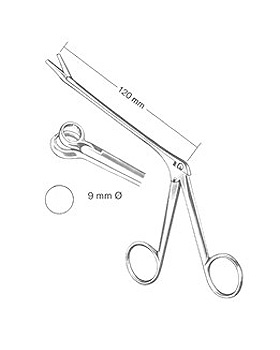 HARTMANN, scharfe Nasenzange 12cm rund. durchschn. Maul, 9mm Durchmesser, Allgaier Instrumente, medishop.de