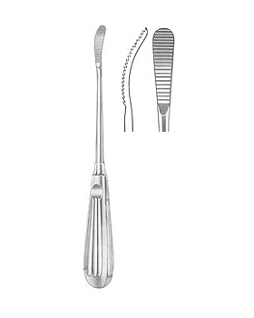 AUFRICHT, Glabellaraspel, 21cm, nach oben gezahnt, Allgaier Instrumente, medishop.de